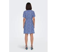 ONLY Onlevida S/S Short Dress Wvn Noos Vestito, Blu, S Donna