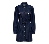 ONLY Abito camicia 'ONLKetty' blu scuro Donna - Abbigliamento - Taglie comode - Abiti - Abiti camicia ONLY 46