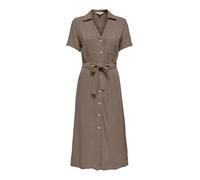 ONLY Abito camicia 'ONLSIESTA' marrone Donna - Abbigliamento - Taglie comode - Abiti - Abiti camicia ONLY 38