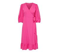 ONLY Onlolivia Wrap Midi Dress Wvn Noos Abito, Fucsia Viola, L Donna