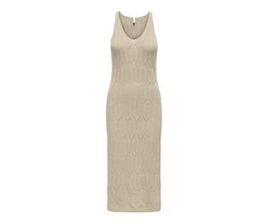 ONLY Abito da donna ONLMEA Life SL MIDI Dress KNT, Grigio piuma, S