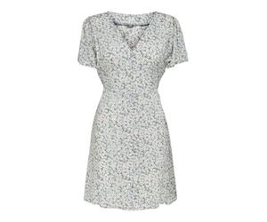 Only Abito Femminile ONLEVIDA 1 Abito Corto, Gray Mist/AOP: Flower, L