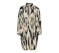 ONLY Onlmila Life L/S Oversize Shirtdress PTM Vestito, Black/AOP:Cherie Graphic, M Donna