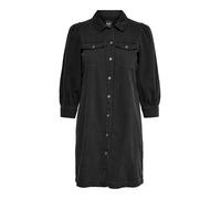 ONLY Onlfelica DNM Dress Noos Vestito, Nero delavé, XS Donna