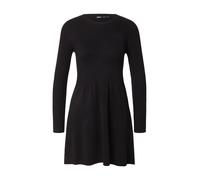Only - Vestito corto skater in maglia nera-Nero XL