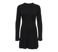 ONLY - Vestito corto nero in maglia a coste 36