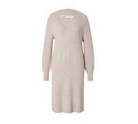 ONLY Abito Maglia Donna Lunghezza Midi Scollo a V Maniche a Palloncino Elegante, Colore:Beige, Taglia:M