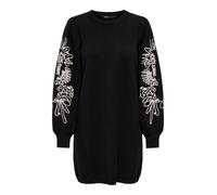 ONLY Abito in maglia 'ONLMagnolia' écru / nero Donna - Abbigliamento - Taglie comode - Abiti ONLY S