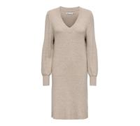 ONLY Onlkatia Nca Knt-Abito con Scollo a V Vestito, Meringa Mocha. Dettagli: mélange, S Donna