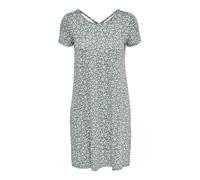 Only Onlbera Back Lace Up S/S Dress Jrs Noos, Vestito, Donna, Balsam Green/Aop: Fiori Bianchi, XL
