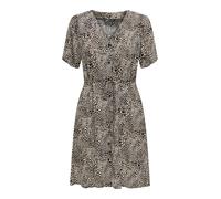 ONLY Abito 'ONLEvida' beige / marrone / nero Donna - Abbigliamento - Taglie comode - Abiti - Abiti camicia ONLY 40