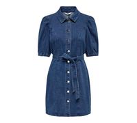 ONLY Abito 'ONLVibbe' blu scuro Donna - Abbigliamento - Taglie comode - Abiti - Abiti camicia ONLY 36