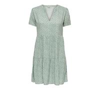 ONLY Abito 'ONLZally' verde pastello / bianco Donna - Abbigliamento - Taglie comode - Abiti - Abiti camicia ONLY 34