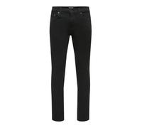 Only And Sons Loom Uomo Jeans Nero 99% Cotone, 1% elasthane Slim Fit
