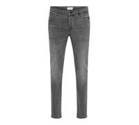 Only And Sons Loom Uomo Jeans Nero W32L32 99% Cotone, 1% elasthane Slim Fit