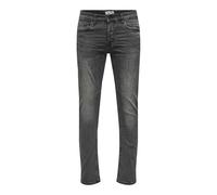 Only & Sons - Jeans stretch slim lavaggio nero W81 L86cm