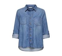 ONLY - Camicia in denim blu medio con bottoni 34