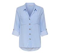 ONLY Camicia da donna 'ONLYASMIN' blu chiaro / bianco, Taglia M