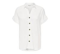 ONLY asmin - Maglietta S/S Wvn Noos, Bianco, M