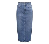 ONLY Back Skirt Onllumi-Gonna con Slit Posteriore Midi DNM Pimnoos, Media Blu Denim, M Donna