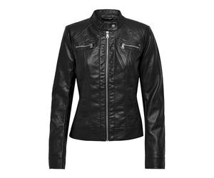 Only Bandit Pu Biker, Giacca Donna, Nero, 38 | Maniche lunghe, Corto, Occasionwear, Temperatura massima 30°C ciclo normale