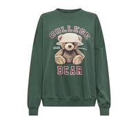 ONLY Bear Onlbila L/S Orso O-Neck Swt, Ago di Pino, L Donna