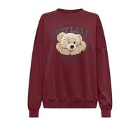 ONLY Bear Onlbila L/S Orso O-Neck Swt, Cabernet, S Donna