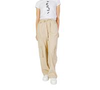 Only Beige Cotton Cargo Pants - S/32