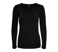 Only Black Cotton Long Sleeve T-Shirt - IT42|M