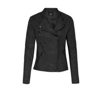 Only Black Polyethylene Biker Jacket - 34 | XXS