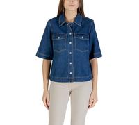 Only Blue Cotton Shortsleeve Shirt - IT42|M