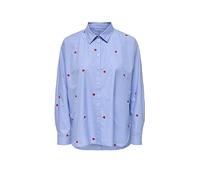 ONLY ONLNEW LINA GRACE LS STRIPE EMB SHIRT Donna Camicia Maniche Lunghe blu M