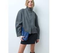 ONLY bomber jacket con collo alto grigio 34