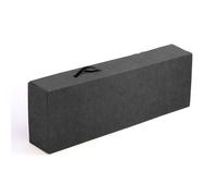 ONLY BOXES Scatola per prosciutto e cazzuola - Cartone nero con manico - 80 x 25,5 x 13 cm - Confezione da 2 pezzi