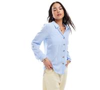 ONLY Onlyasmin Shirt L/S Wvn Noos Camicia A Maniche Lunghe E vestibilità Standard per Uso Quotidiano, Serenity, XL Donna
