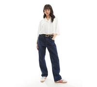 ONLY - Camicia corta squadrata leggera bianca-Bianco 36