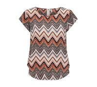 ONLY Onlvic S/S AOP Top Noos Ptm, Top Donna, Cloud Dancer/AOP: Arabian Zigzag, 44