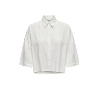 ONLY Onlastrid Life 2/4 Cropped Shirt Wvn Camicia, Ballerino di Nuvola, S Donna