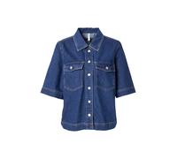ONLY Onlbelle S/S Shirt DNM Gua Noos, Blu Jeans Scuro, M Donna