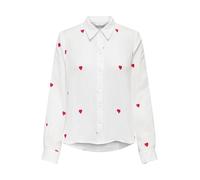 ONLY Camicia da donna 'ONLHEART' rosso / bianco Donna - Abbigliamento - Taglie comode - Camicie e tuniche - Camicie ONLY S