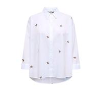 ONLY Camicia da donna 'ONLNEW LINA GRACE' marrone chiaro / bianco Donna ONLY M