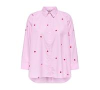 ONLY Camicia da donna 'ONLNew Lina Grace' rosa chiaro / rosso fuoco / bianco Donna - Abbigliamento - Taglie comode - Camicie e tuniche - Camicie ONLY S