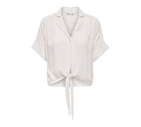ONLY Camicia da donna 'ONLPAULA' marrone / offwhite Donna - Abbigliamento - Taglie comode - Camicie e tuniche - Camicette e top ONLY L