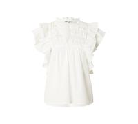 ONLY Onlsunny Capsl Frill Wvn Noos Top con Scollo A V E Maniche Corte E Volant, Ballerino di Nuvola, XS