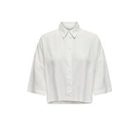 ONLY Onlastrid Life 2/4 Cropped Shirt Wvn Camicia, Ballerino di Nuvola, L Donna