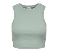 ONLY Onlvilma S/L Cropped Tank Top Jrs Noos Canotta, Verde, XL Donna