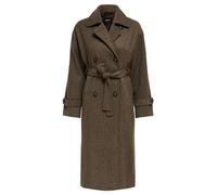 Only cappotto a vestaglia doppiopetto marrone XS