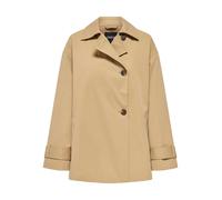 ONLY - Trench taglio corto beige asimmetrico-Neutro 36