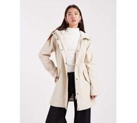 ONLY - Cappotto impermeabile foderato color crema-Bianco 36