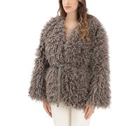 ONLY Onlbarcelona Life Belt Fur Coat Otw, Satellite, x_s Donna